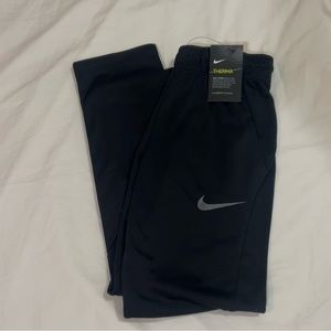 New Nike Boys Black Therma Training Pants